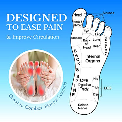 Foot Roller Massager - Plantar Fasciitis - Neuropathy Pain and Circulation - Heel Spur Pain Relief - Foot Reflexology - Relaxation Gifts for Women and Men
