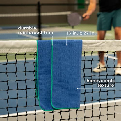 S&T INC. Microfiber Gym Towels, 3 Pack, 16" x 27", Honeycomb Brights - color: Honeycomb Brights
