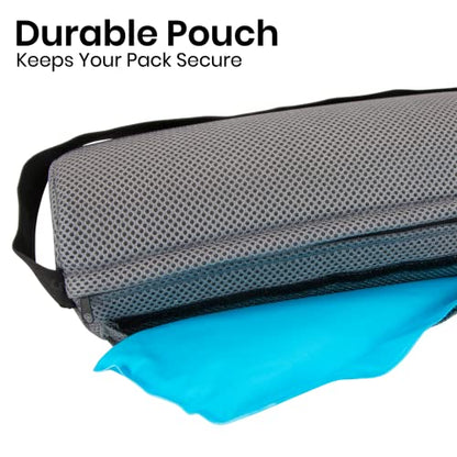 Vive Cooling Lumbar Support Pillow for Chair & Car - Back Pressure Relief Seat Cushion for Office or Gaming - Soft Memory Foam Bolster Helpful for Sciatica, Pregnancy, Elderly, Truckers, Desk Jobs - style: Cooling