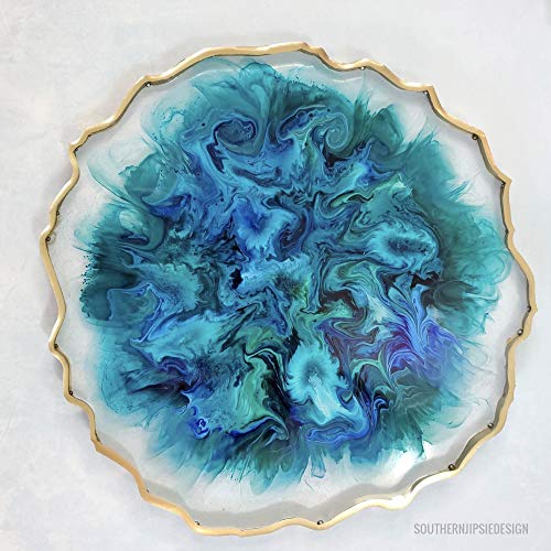 Pixiss Blue Alcohol Ink Set - 5 Shades of Highly Saturated Alcohol Ink for Epoxy Resin Supplies, Yupo Paper, Tumblers, Coasters - Resin Colorant for Epoxy Resin and Resin Art Supplies