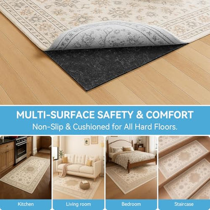 Warmstar 8x10 FT Non Slip Rug Pad,100% Waterproof Felt Rug Pad,1/8" Thick - size: 8' x 10' (Rectangular), style: 1/8" Thick