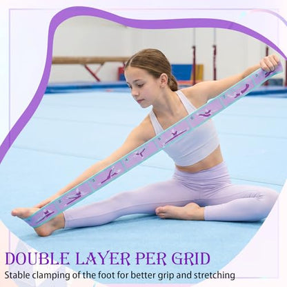 YUXIANLB Elastic Yoga Stretch Strap 8-Loop Fitness Equipment, for Women