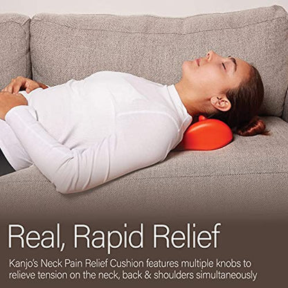 Kanjo Acupressure Neck Pain Relief Cushion | Cervical Traction Device & Acupressure Cushion for Muscle Tension & Relaxation | Helps Relieve Neck & Shoulder Pain | Blue - style: Original Neck Cushion - Blue