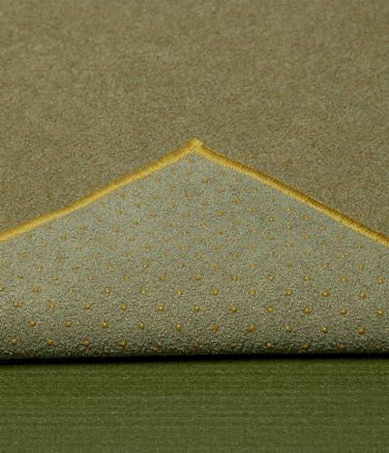 Manduka Yogitoes Hot Yoga Mat Towel - 71" | Moisture Activated Grip | Patented Silicone Nubs | Highly Absorbent, Durable & Easy Care | Made from Recycled Materials | 71 x 24 Inches | Earth - color: Earth, size: 71" x 24"