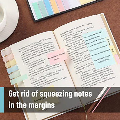 Mr. Pen- Sticky Notes Set, 410 Pack, Ruled | Dotted & Blank Notes with 150 Index Tabs, Divider Sticky Pads for Bible Study, Office, School, Planning - color: Muted Pastel, size: 1 Set