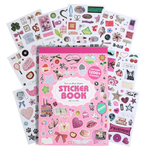 Washi Stickers Set Vintage Aesthetic Sticker Book for Journaling, DIY Decorative Paper Sticker Decals for Bullet Journal Art Scrapbooking Diary Card Craft Gift Album (Aesthetic Style 4) - style: Aesthetic Style 4