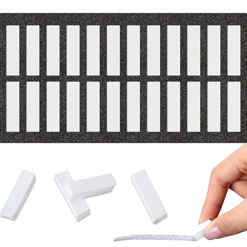 Watersay 24 Pcs Soft Pastel Drawing Chalk Set Square Sketch Chalk Non-toxic Artist Pastel Sticks for Professional Artists and Art Lovers(30 x 8 x 8 mm,White Color) - color: White Color, size: 1 Count (Pack of 24)