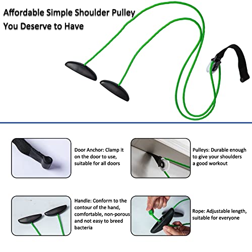Shoulder Pulley Over The Door Physical Therapy System - color: Green