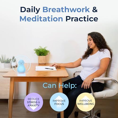 Mindsight 'Original Breathing Buddha' Guided Visual Meditation | 3 Modes to Slow Your Breathing & Calm Your Mind | Stress & Anxiety Relief | Wellness Gift | Adults, Kids, Classrooms | USB Rechargeable - size: Buddha (Sound)