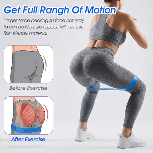 30 Pcs Resistance Bands Resistance Loop Exercise Bands Exercise Equipment Elastic Drap Ring for Women and Men Home Fitness, Gym, Yoga
