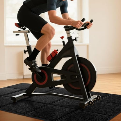 THAILE Treadmill Mat, 79" x 39" x 6mm, Carpet & Hardwood Floor Protector | 6mm Cushioning & Wide Coverage: Reduces vibration under treadmills, walking pads and exercise bikes while protecting floors - size: 79"L x 39"W x 0.3"Th