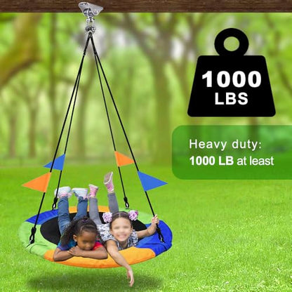 SELEWARE Silent Swing Hangers Stainless Steel Ceiling Swing Mount 2 Pack | Heavy Duty Swing Set Hook 360° Swivel Ceiling Mount Bracket for Porch Swing Hammock Chair Yoga Swing Punching Bag - color: Silver ( 2 Pack 360° Swing Hanger )