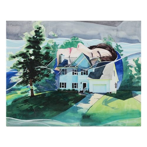 SoHo Urban Artist Select Stretched Cotton Watercolor Paper on 5/8" Frame - 8"x10" 140lb, 300gsm - 100% Acid-Free Cotton Paper for Mixed Media, Watercolor & More - Professional Artists, Students - size: 8x10