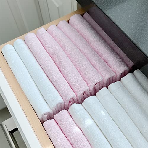 12 Pack Washcloths 13" x 13" - Soft Wash Cloths for Your Face Towel, Wash Cloths for Your Body (Pink) - color: Pink