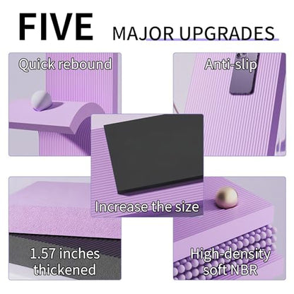 Balance Pad for Yoga Training, Non-Slip Water-Resistant - color: BLACK