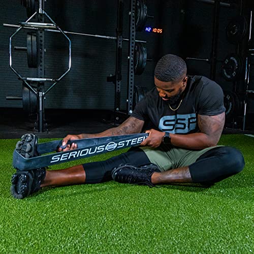Serious Steel Fitness 81.3cm(32인치) 저항 트레이닝 밴드 (휴대용 운동 밴드 시스템 트레이닝 밴드 - 152cm(5피트 10인치) 미만의 개인에게 적합) - color: #5 블랙 (27.2-68kg(60-150파운드))