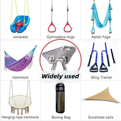 SELEWARE Heavy Duty Swing Hanger Stainless Steel Ceiling Swing Hooks 1 Pack - color: 180° Swing Hanger ( 1 Pack )