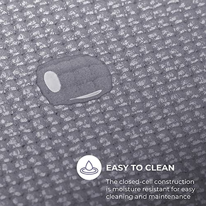 Voyage 5mm Thick Yoga Mat Roll, 50ft x 24in - color: Cool Gray