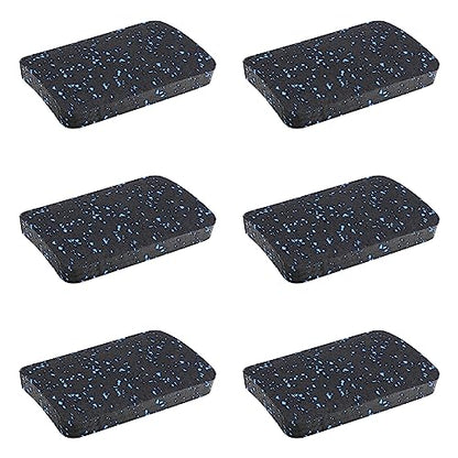 Rubber Treadmill Mat Pads, 6-Pack, 4.7 x 3.2 x 0.55 in - size: 4.7 x 3.2 x 0.55 in