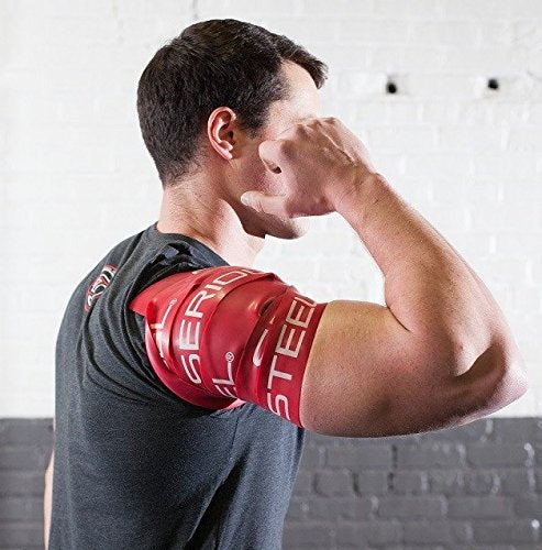 Serious Steel Mobility & Recovery (Floss) Bands |Compression Band | Tack & Flossing Band (7' L x 2" W) - color: Pair - Red