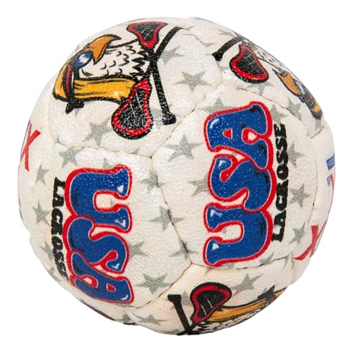 SWAX LAX Lacrosse Training Ball - Indoor Outdoor Practice Less Bounce & Rebounds - color: Eagle USA