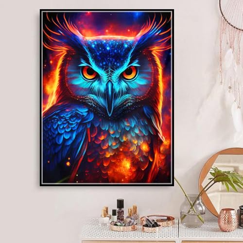 Pimio 5D DIY Diamond Art Painting Kits,Round Full Drill Eagle Diamond Art Kits for Adults Beginner, Perfect for Home Wall Decor and Gift（12x16inch） - style: Modern