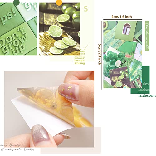 6 Sets 300 Pcs Washi Stickers Set Cute Aesthetic Sticker Book for Journaling, DIY Decorative Paper Sticker Decals for Bullet Journal Art Scrapbooking Diary Card Craft Gift Album Notebook Stationery - style: Gentle Style