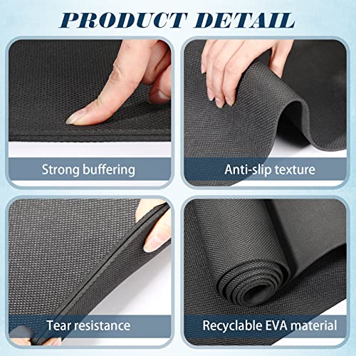 LEIFIDE 10 Pack Yoga Mat Bulk 68'' x 24'' x 4mm Thick Yoga Mat - color: Black