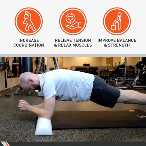Body Sport Foam Rollers - color: 12-inch Half