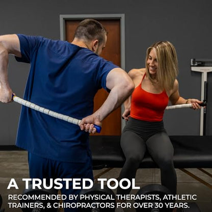 The Original Massage Stick - Self Myofasical Release Muscle Roller Stick - 24" Stiff Stick - color: Stiff Body Stick (Black)
