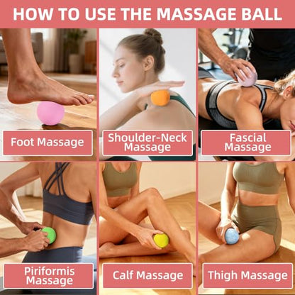 Lacrosse Ball 2 Pack for Myofascial Release Green Yellow - color: Green and Yellow