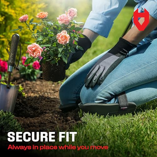 NoCry Gardening Knee Pads for Women and Men – Waterproof Foam Padding in a Lightweight Yet Durable Design; Easy to Wear with Adjustable Elastic Hook-and-Loop Straps – Ideal for the Garden and Yard Work - color: Green, style: 1-strap