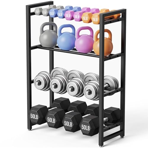 3 Tier Dumbbell Rack, Weight Rack for Home Gym - size: 4 Tier