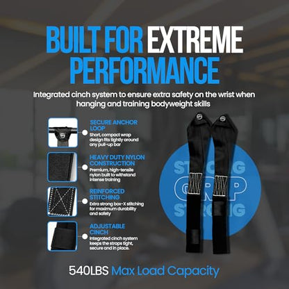 Suspension Trainer Straps, Premium Nylon Bodyweight Suspension Straps