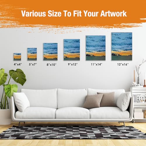 Canvas Boards for Painting 40 Pack, 8 inch x 10 inch Super Value Pack, Artist Canvas Panels for Oil & Acrylic Painting - size: 8"x10"