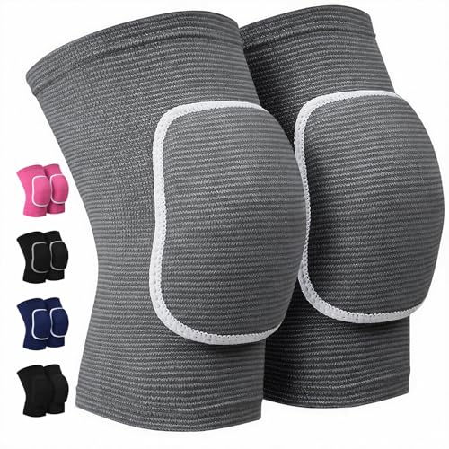 Volleyball Knee Pads for Dancers, Soft Breathable Knee Pads for Men Women Kids Knees Protective, Knee Brace for Volleyball Football Dance Yoga Tennis Running Cycling Workout Climbing - color: Gray, size: Small