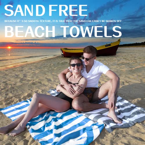 Your Choice Microfiber Beach Towel Sand-Free Quick Dry (67"x35"/60"x30") - color: F-set (9), size: Large(60x30")