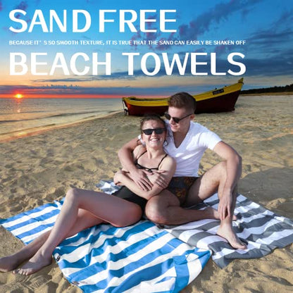 Your Choice Microfiber Beach Towel Sand-Free Quick Dry (67"x35"/60"x30") - color: F-set (9), size: Large(60x30")