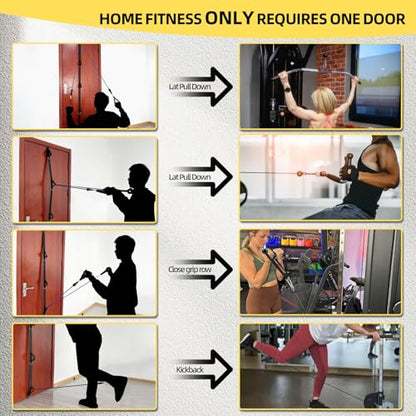 KANGFITER Door Anchor Strap & Resistance Bands for Working Out with Handles