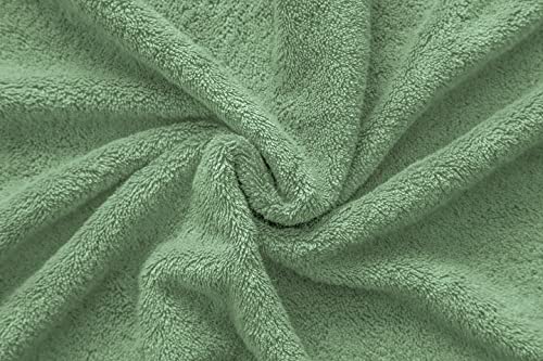 American Veteran Towel, 100% Cotton Turkish 6 Piece Towel Set, Luxury Towels Set of 6 for Bathroom Essentials, 2 Bath Towel 2 Hand Towel 2 Washcloth, Sage Green - color: Sage Green, size: XL 6PC