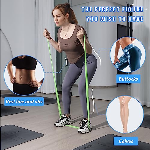 Resistance Bands Set for Physical Therapy, Rehab, Yoga and Pilates - color: 10-pcs resistance set