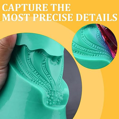 Silicone Molds Making Kit 100oz, Super Elastic 15A Silicone Rubber for DIY Mold Making, Silicone 1:1 Mixing Ratio Fast Curing Green Silicone Mold Kit for Casting Resin Molds/Candle Molds/Soap Molds - color: Green, 100oz