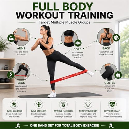 Loop Resistance Bands for Working Out, Exercise Bands Set of 5