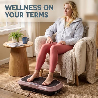 Lifepro Waver Vibration Plate Exercise Machine with 99 Speeds & 10 Presets - color: Brown