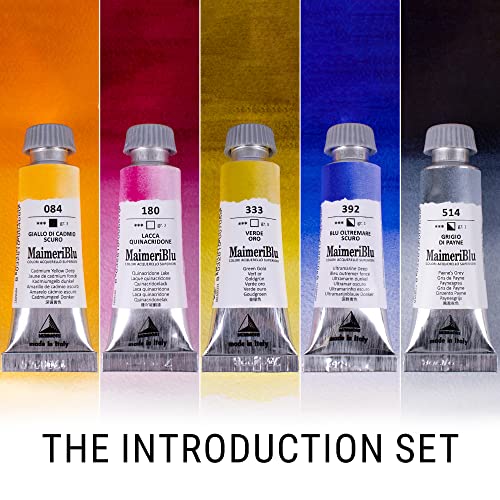 MaimeriBlu Watercolor Intro Set, 5 Tubes, 12ml