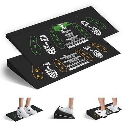 Squat Wedge Height-Adjustable Slant Board: 2Pcs Wide Wedges for Weightlifting Leg Glute Workout Improve Strength and Mobility for Gym Home - size: Large*2