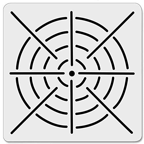 5 Pcs Plastic Mandala Stencils for Painting, Mandala Dotting Tool 8/12/ 16 Segment Creative Mandalass Wall Stencil, Laser Cut Painting Template for Floor Wall Tile Fabric Furniture Stencils Painting