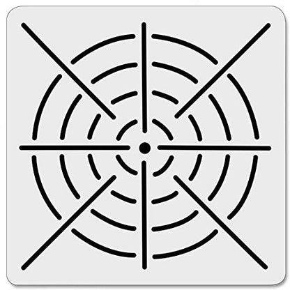 5 Pcs Plastic Mandala Stencils for Painting, Mandala Dotting Tool 8/12/ 16 Segment Creative Mandalass Wall Stencil, Laser Cut Painting Template for Floor Wall Tile Fabric Furniture Stencils Painting
