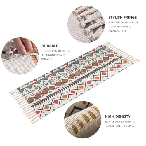 nuveti Cotton Yoga Mat - Absorbent, Grippy Tight Weave, Ashtanga & Hot Yoga Rug, Helps with Slippery Hands & Feet - color: FenDeLa