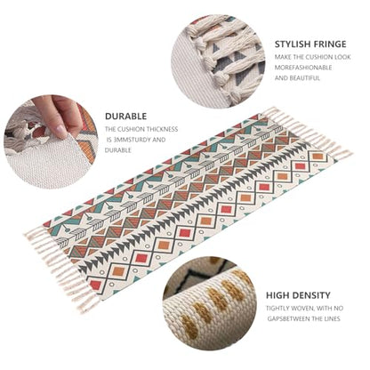 nuveti Cotton Yoga Mat - Absorbent, Grippy Tight Weave, Ashtanga & Hot Yoga Rug, Helps with Slippery Hands & Feet - color: FenDeLa